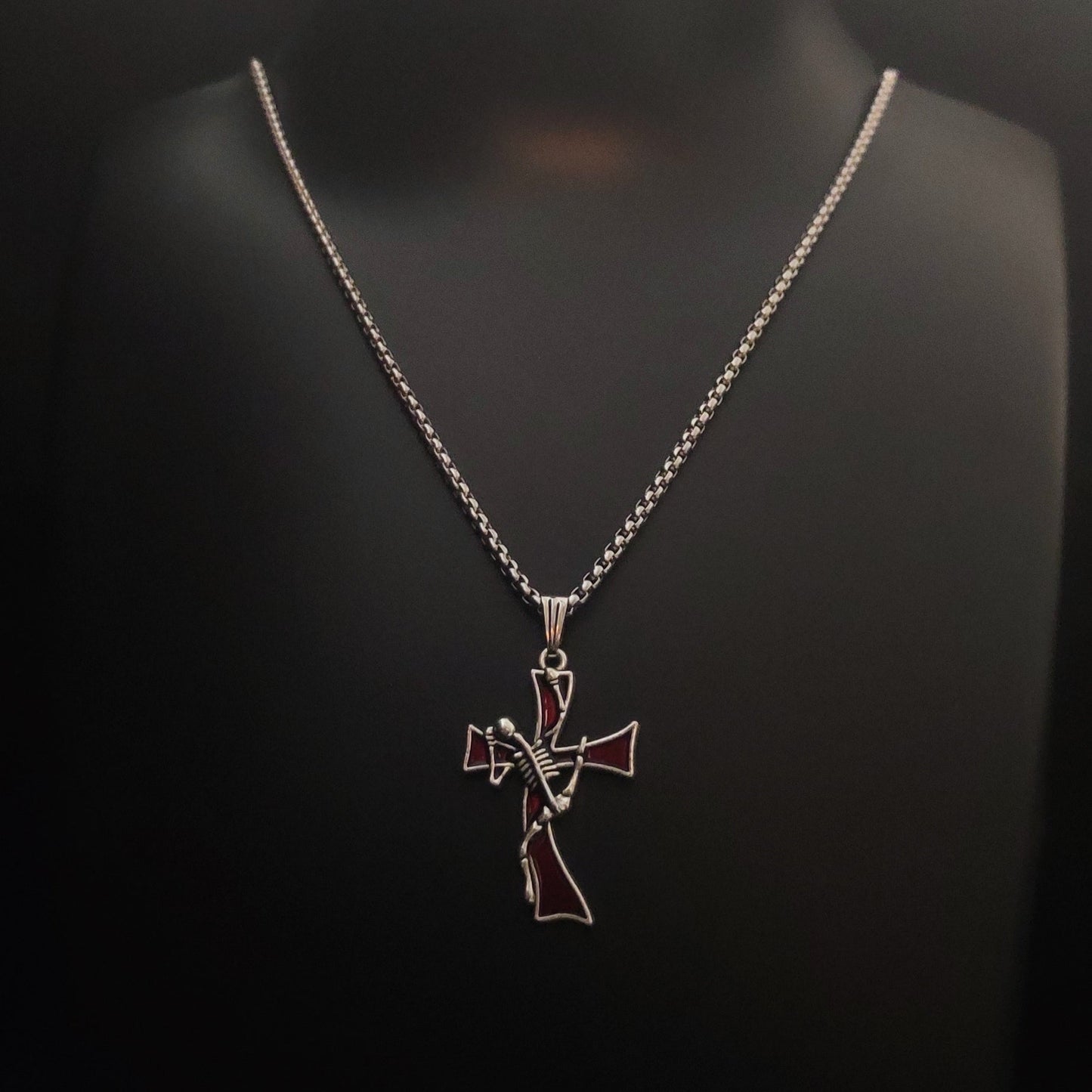 Graveborne - Gothic Cross Necklace - Bloodysweetgothic