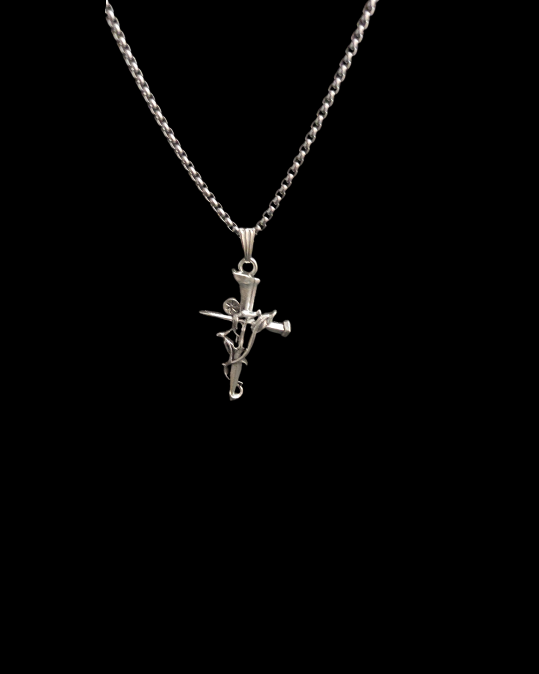 Vinebound - Gothic Cross Necklace - Bloodysweetgothic
