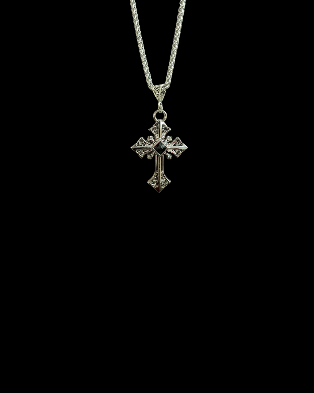 HellCrest (Dark) - Gothic Cross Necklace