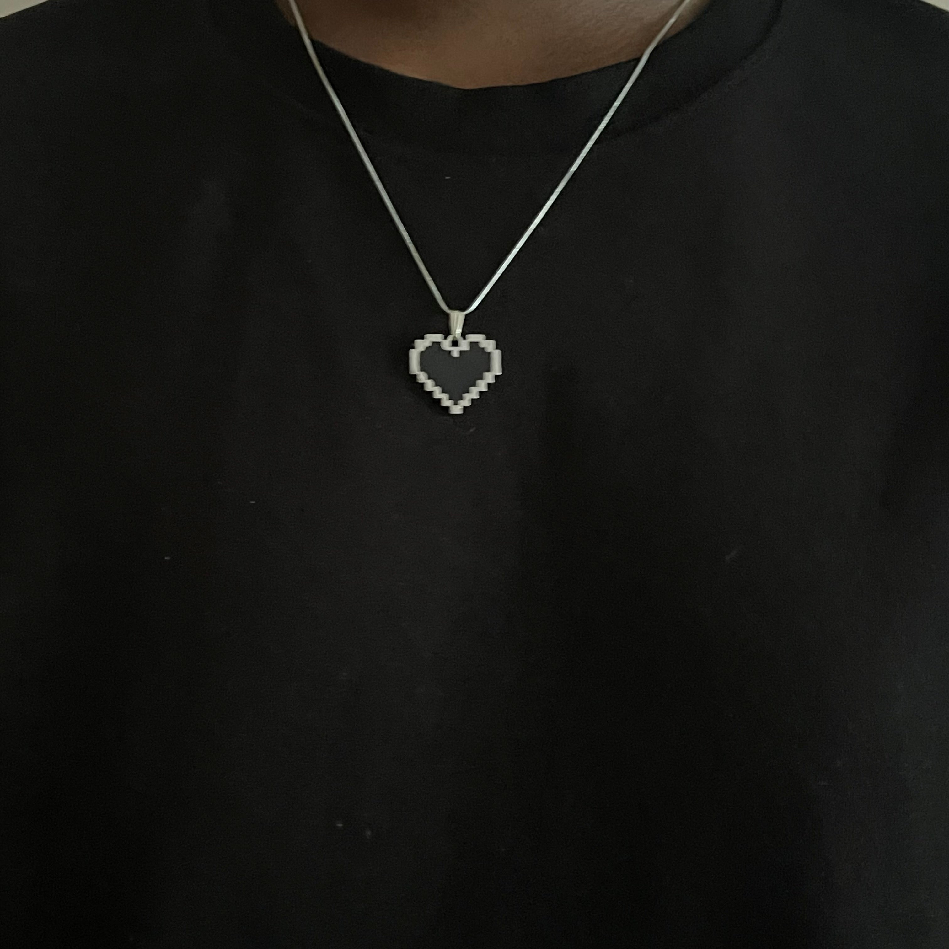 Pixelcrush - Y2k Heart Necklace