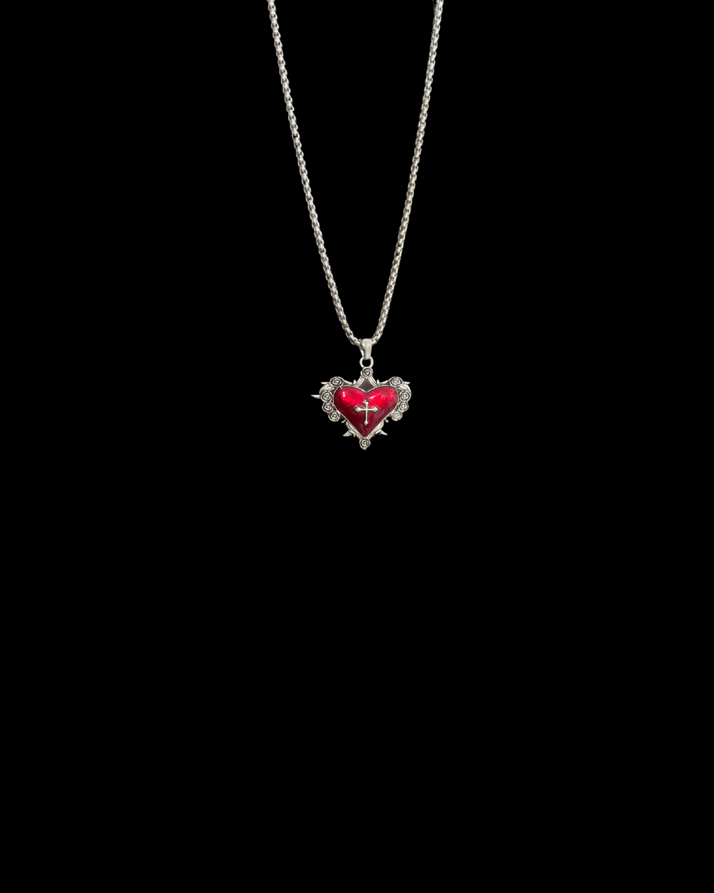 Thorncrush - Gothic Heart Necklace