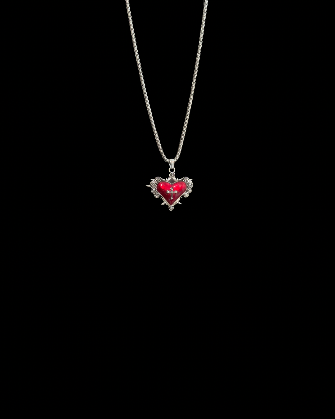 Thorncrush - Gothic Heart Necklace