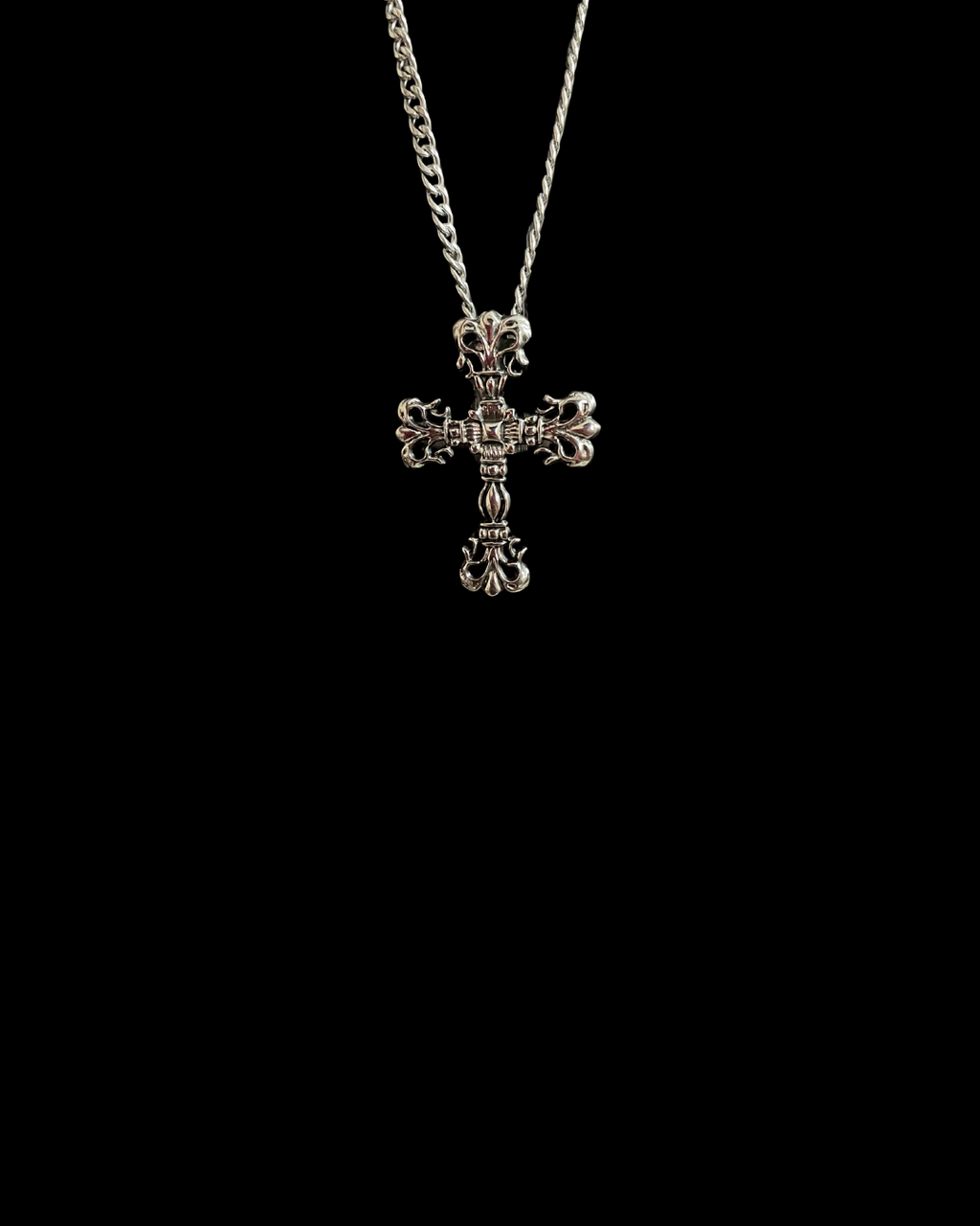 Silvershroud - Gothic Cross Necklace