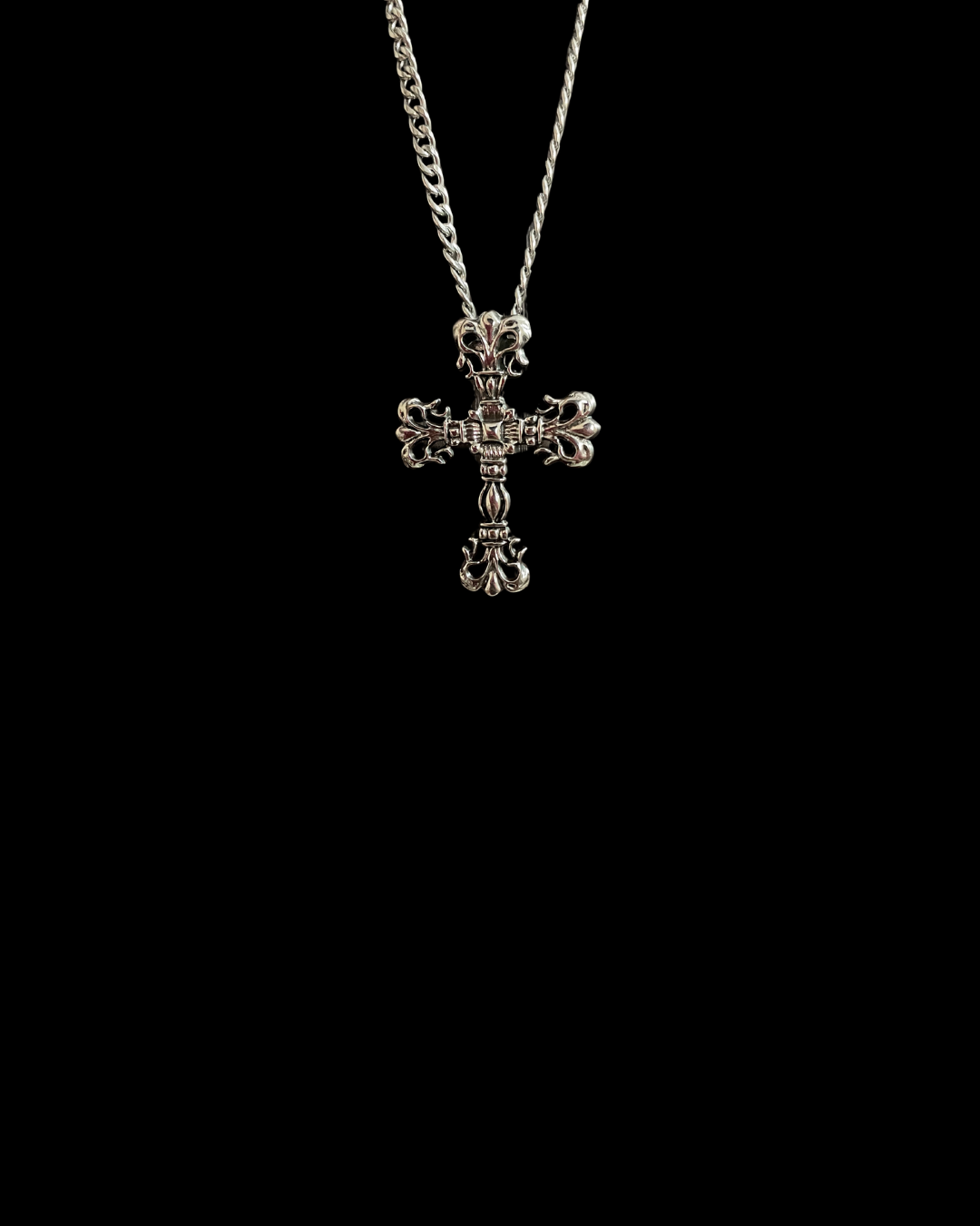 Silvershroud - Gothic Cross Necklace