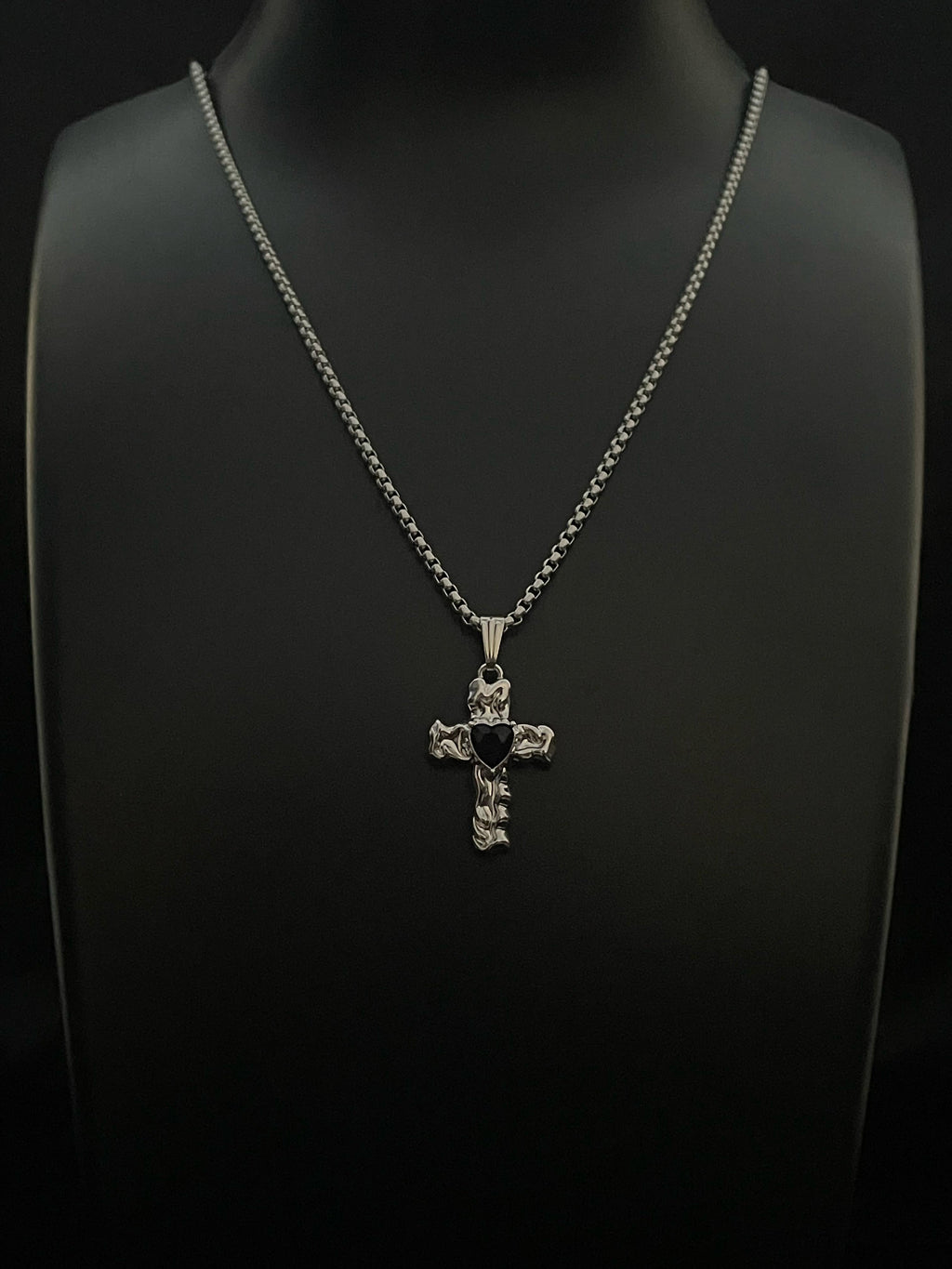 Cyberhex - Y2k Cross Necklace