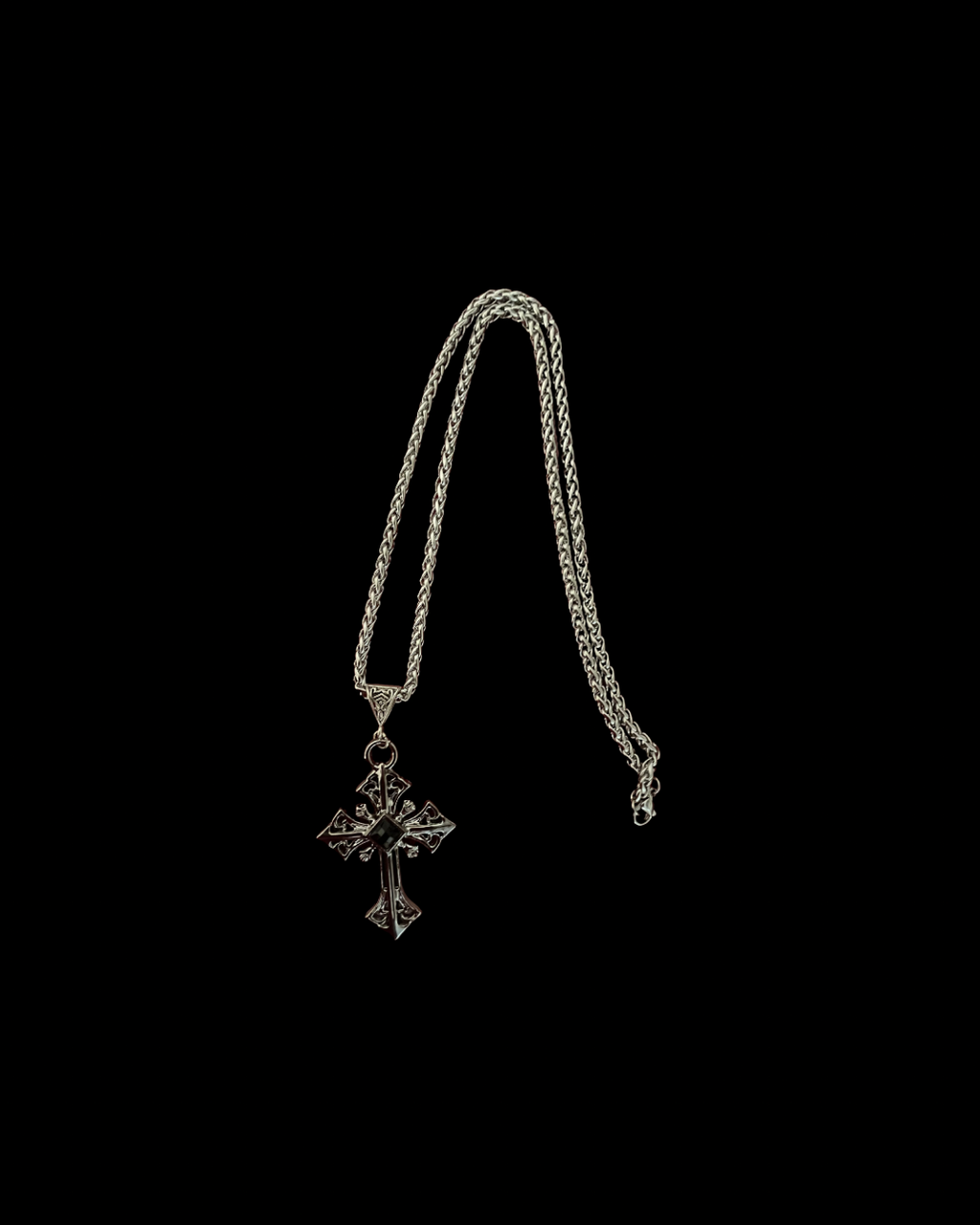 HellCrest (Dark) - Gothic Cross Necklace