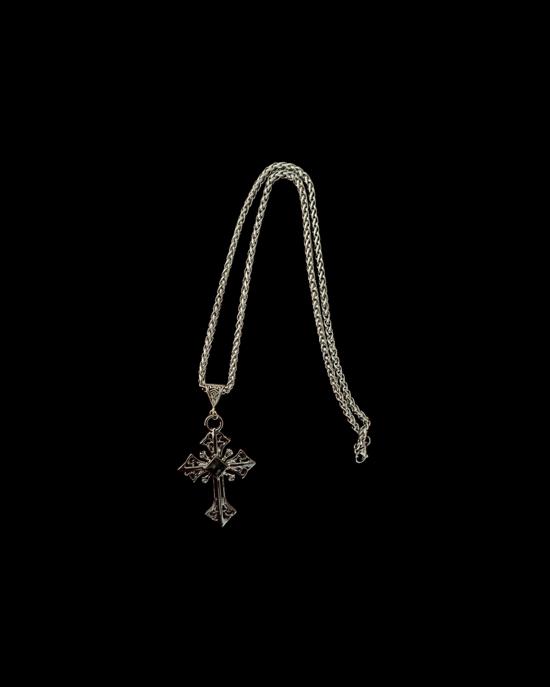 HellCrest (Dark) - Gothic Cross Necklace