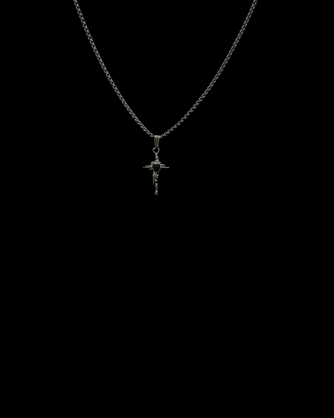 Cryospike - Y2k Cross Necklace
