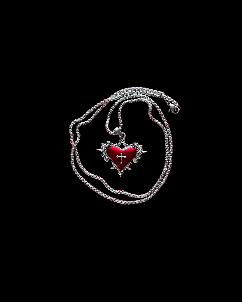 Thorncrush - Gothic Heart Necklace