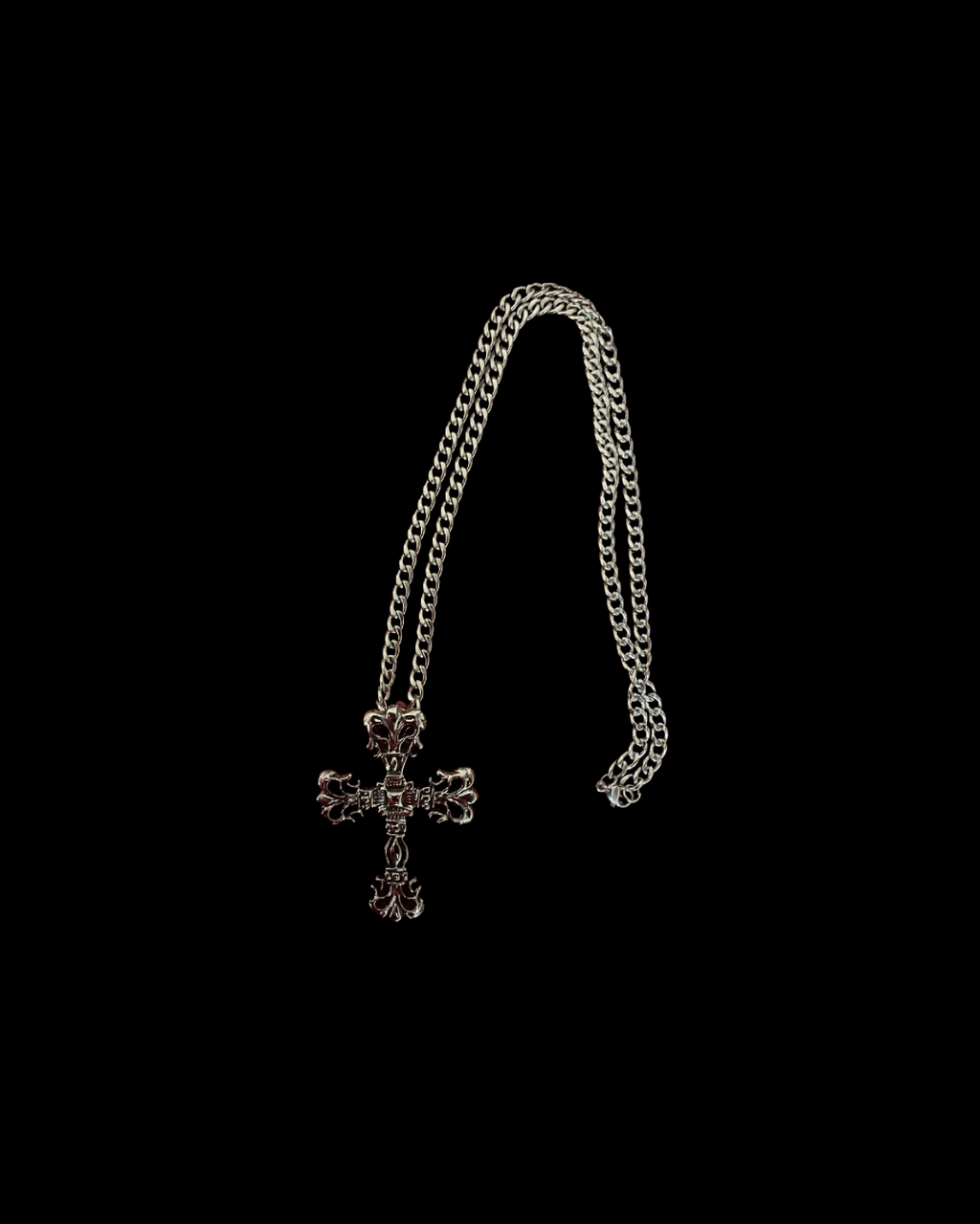 Silvershroud - Gothic Cross Necklace