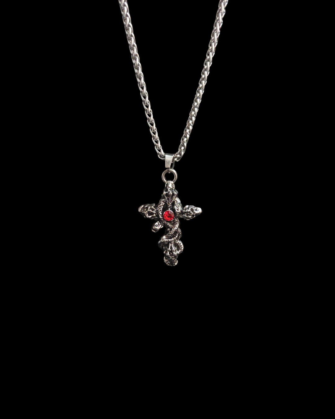 Bloodveil - Gothic Cross Necklace - Bloodysweetgothic