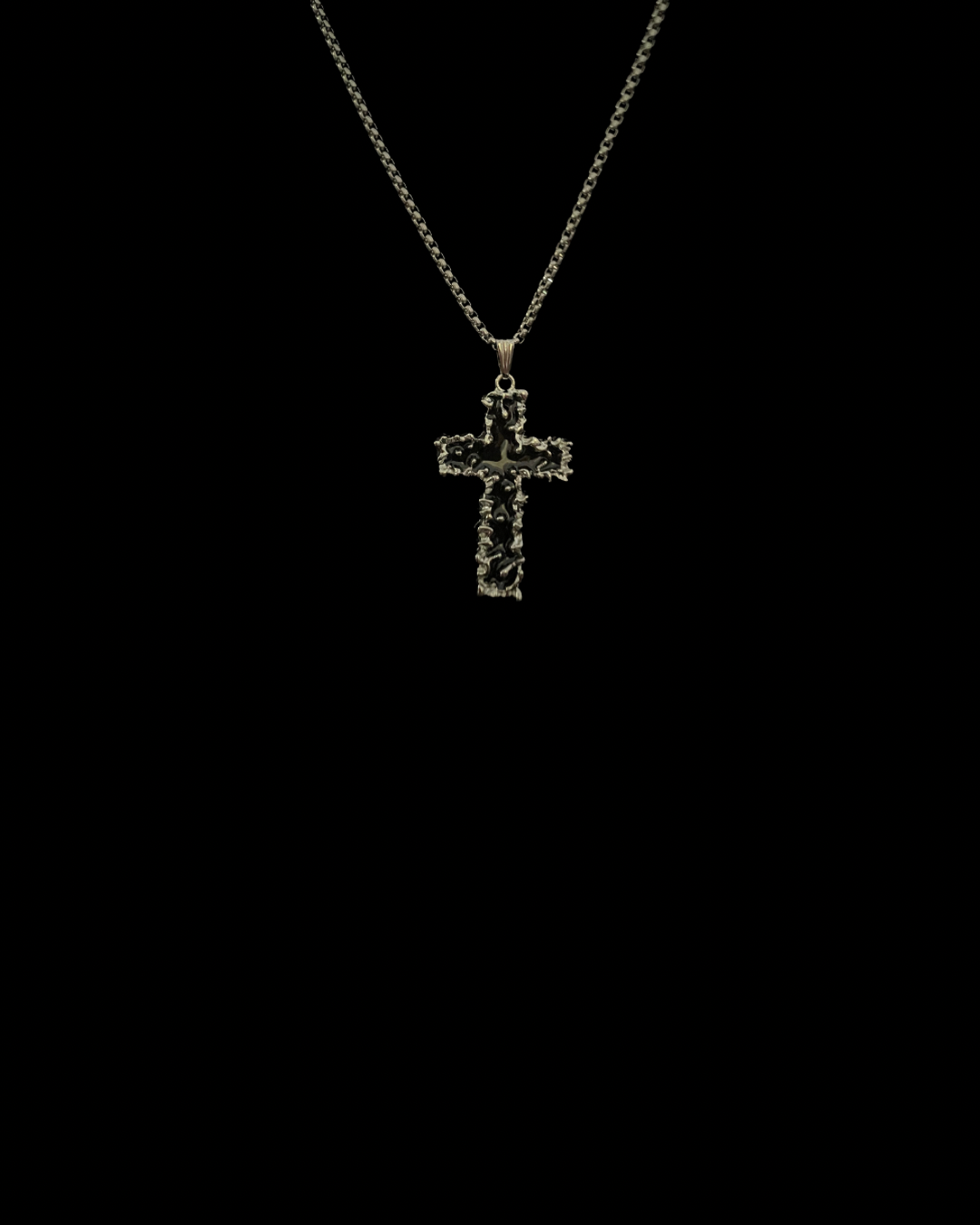 Cinderdrip - Drippy Cross Necklace