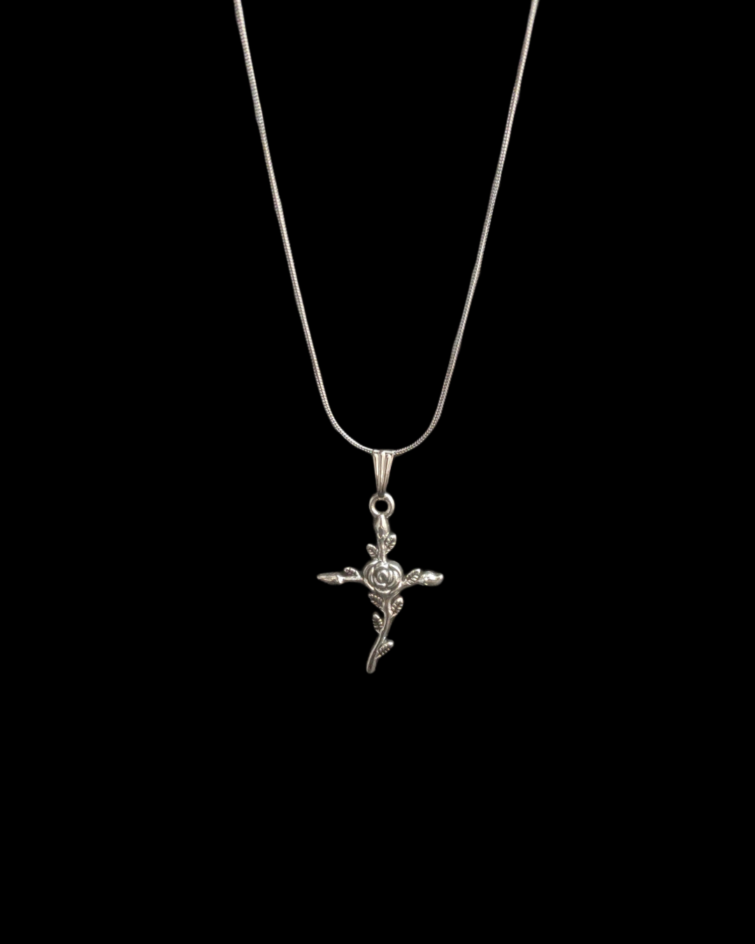 Lunarbloom - Gothic Cross Necklace - Bloodysweetgothic