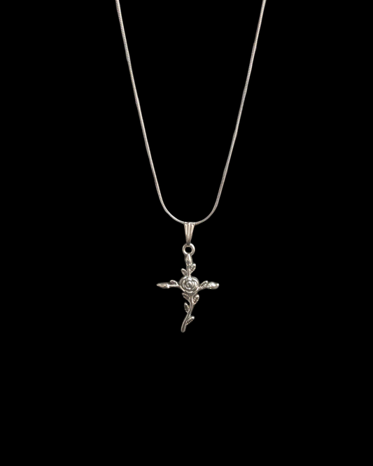 Lunarbloom - Gothic Cross Necklace - Bloodysweetgothic